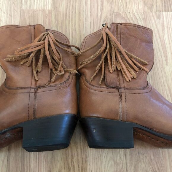 Lucchese 1883 Resistol Ranch Envio Gratis M4906 Leather Short Booties - Picture 11 of 15